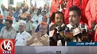 Karnataka Irrigation Minister MB Patil Attends National Lingayat Conference In Hyderabad | V6 News