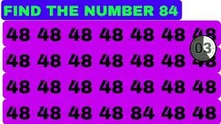 FIND THE NUMBER#puzzle Are You a Genius? Try This Focus Test! #goluuo57