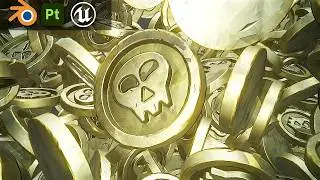 Stylized Pirate Coin &ndash; Full 3D Game Asset Workflow
