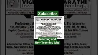Teaching and Non-Teaching jobs #jobs #shorts #ytshorts #challengersteam