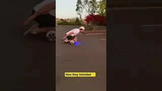 Riding a hoverboard the correct way