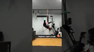 How to build your first legless rope climb #climbing #ropeclimb #pullups