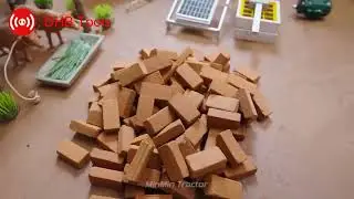 diy mini Bricks Tubewell Construction with Water Supply  Solar panels science project_R