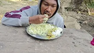 Local chiken boiled recipe muckbang 
