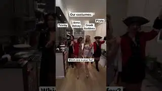 Halloween costume ideas (Trinity, Anna Delvey, Pirate, Greek Goddess) #halloween2022 #comedy