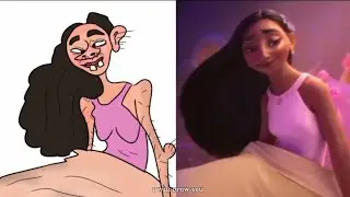 the family madrigal (from encanto ) drawing meme - stephanie beatriz - olga merediz