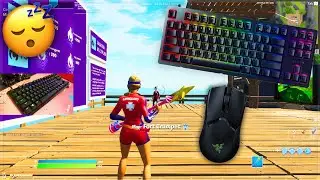 Razer Huntsman TE ASMR Chill🤩 Satisfying Gameplay Fortnite Smooth 4K