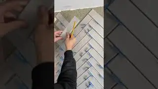 Резка плитки с рисунком &laquo;ёлочка&raquo;