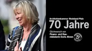 Gl&uuml;ckw&uuml;nsche von Finanzministerin Doris Ahnen zum 70j&auml;hrigen Kammerjubil&auml;um