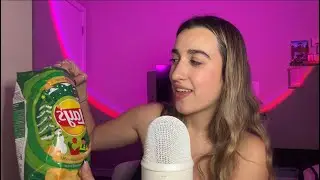 ελληνικό ASMR 🇬🇷 trying πατατάκια που δεν έχω φάει ποτέ!