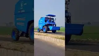 Punni Combine Harvester Machine || Multi Crop Combine Harvester With Straw Making Facility! ❤️