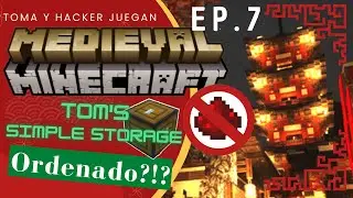 Almac&eacute;n autom&aacute;tico con Tom&acute;s simple storage / Medieval Minecraft 1.19.2 / tutorial let&acute;s play ep.07