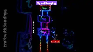 DIY WALL HANGING||#shorts #diy #trending #art #artandcraft @Craft-With-Sandhya