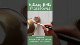 Turn Dollar Store Bowls into Jumbo Holiday Bells #shorts
