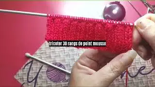 mitaine point mousse