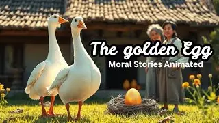 The Golden Egg 🥚 A Lesson on Greed || 2-Minute Moral Story|| Short animated moral tales