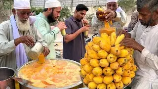 AMAZING STREET DRINKS OF PAKISTAN | MOST REFRESHING MANGO 🥭MILKSHAKE | AAM KA SHARBAT RECIPE