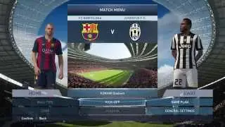 Probando PES 2015 - Barcelona Vs Juventus - Duro partido y Analizando la Demo Gameplay