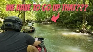 CanAm Outlanders Deep Water Cross - Mulberry Mountain ATV Trail Ride