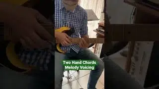 Chords Melody Voicing with Two Hand Tapping #guitareak #education #education