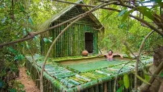 Build The Most Secret Deep Hole Underground Swimming Pool, Men Survival Living Off The Grid