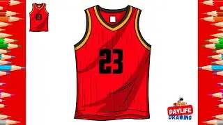 How to Draw a Basketball Jersey | Easy Step-by-Step Tutorial