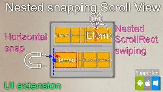 Nested ScrollView with snap Unity plugin for AssetStore