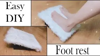 Easy DIY Foot Rest - office diys - under desk foot stools