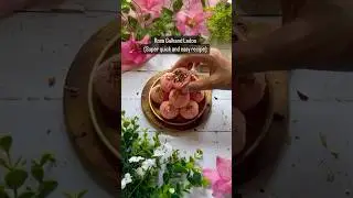 Rose Gulkand Ladoo #coconutladoo #rose #gulkand #holirecipe #eidspecial #shorts #youtubeshorts #yum