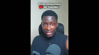 (Part1) ERREURS que font les Youtubeurs D&eacute;butants en 2023 - Se Lancer sur YouTube #shorts #youtube