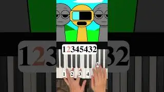 sprunki gold (Garnold) piano tutorial #shorts