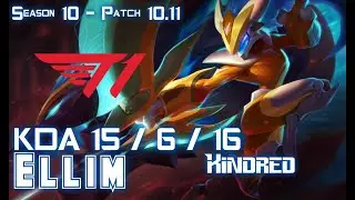 T1 Ellim KINDRED vs GRAVES Jungle - Patch 10.11 KR Ranked
