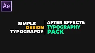 Kinetic Typography Pack - After Effects | Text Animation Pack - Simple & Easy | No Plugins Required