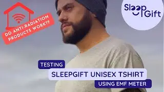 Testing SleepGift&trade; EMF Shielding Unisex T-Shirt using EMF Meter | SleepGift