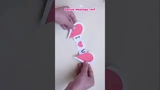 Secret message Card. #papercrafts #cardcreations #lovemessage #origamipaper #diycrafts #origami
