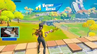 D'ARK SKIN GAMEPLAY / Solo Victory Royale + HANDCAM (Fortnite Season 8 No Commentary -Keyboard PC)