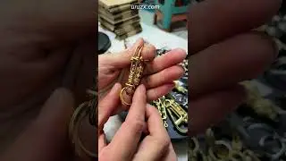 Handcrafted Brass Wire Keychain for Everyday Carry #EDC #BrassCraft #wireart