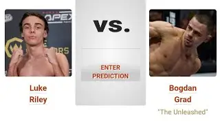 Luke Riley vs Bogdan Grad prediction 