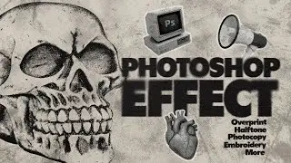 Photoshop Tutorial Compilation &ndash; Halftone, Photocopy, Overprint & More!