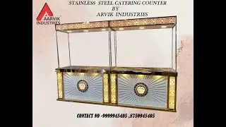 New and Latest Stainless Steel LED Mocktail Catering Counter By Aarvik Industries
