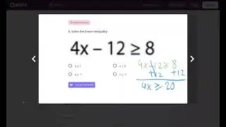 Inequality Review  Quizizz 02/02/2020