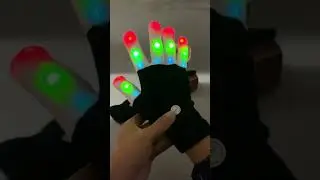 #Glow finger light gloves