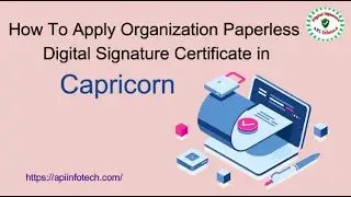 How To Create Govt. Organization  DSC in Capricorn?