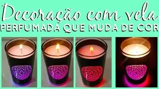Vela perfumada air wick que muda de cor