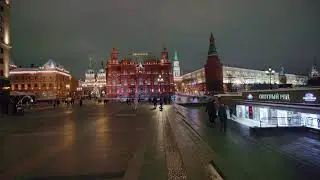 Зимняя ночная Москва, ч.2 | Moscow at Night in Winter, p.2 (2024, 8К)