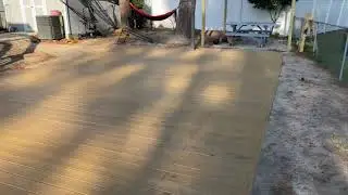 Part 3 Outdoor wood basketball court two months later