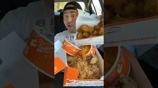 Trying my followers Popeye&rsquo;s orders 🍗 #shorts