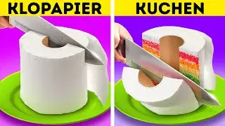 KUCHEN VS ECHTES ESSEN-CHALLENGE || 24H Lang Nur Kuchen Essen! von 123 GO! GOLD