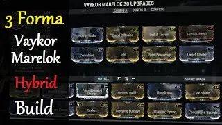 Warframe Weapon Builds - Vaykor Marelok Hybrid Build (3 Forma)