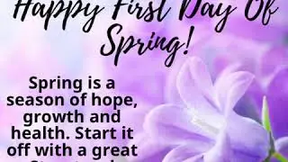 Happy First Day Of Spring!